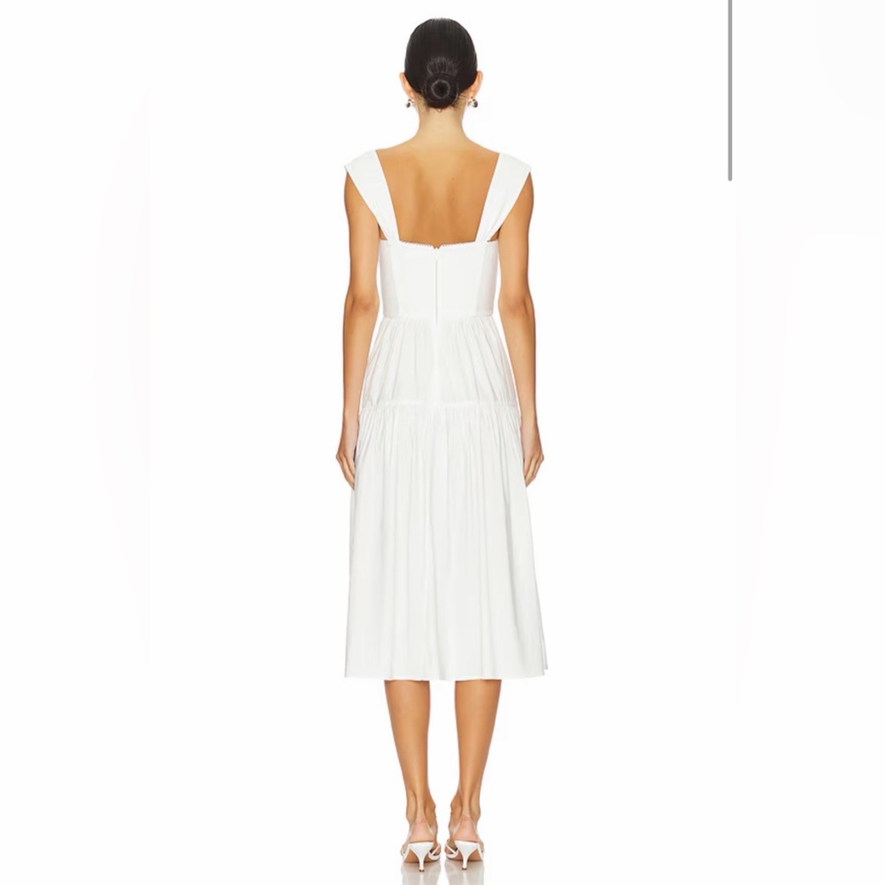 WeWoreWhat Corset Midi Dress in White - Picture 4 of 9